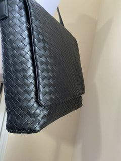 Neue 3000 $ Bottega Veneta Leder Messenger Schultertasche Schwarz 577538 Italien