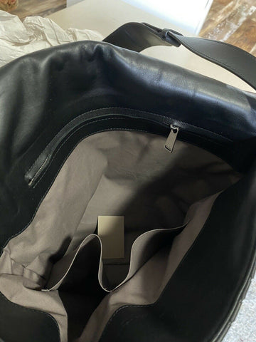 New $3000 Bottega Veneta Leather Messenger Shoulder Bag Black 577538 Italy