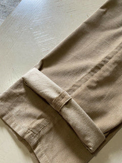 NWT $1025 Brunello Cucinelli Men Corduroy Velvet Pants Khaki 38 US/54 Eu Italy