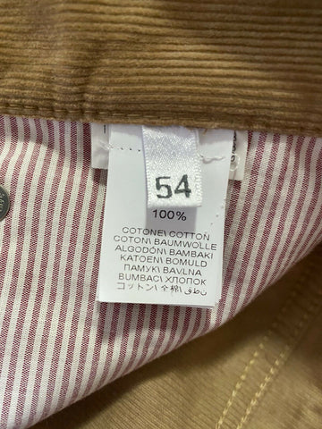 NWT $1025 Brunello Cucinelli Men Corduroy Velvet Pants Khaki 38 US/54 Eu Italy