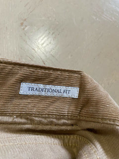 NWT $1025 Brunello Cucinelli Men Corduroy Velvet Pants Khaki 38 US/54 Eu Italy