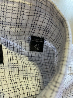 750 $ Ermenegildo Zegna Premium Hemd Weiß 41/16 Hergestellt in der Schweiz