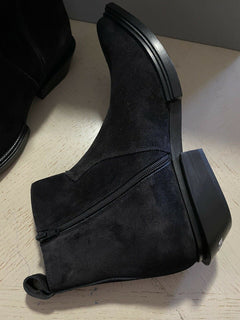 Neu $ 1090 Balenciaga Herren Santing Wildleder Westernstiefel Schuhe Schwarz 10 US/43 Eu Ita