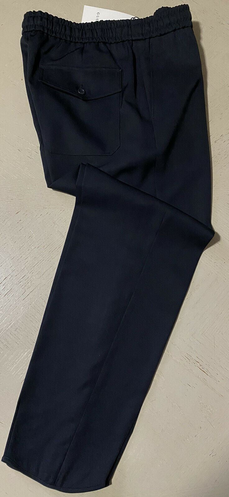 Neue Jegging-Hose aus Wolle für Herren von Gucci im Wert von 1.300 US-Dollar, Mitternachtsblau, 36 US (52 EU), Italien