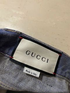 Neu mit Etikett: 1400 $ Gucci Herren-Jeanshose Blau 30 US (46 Euro) Italien