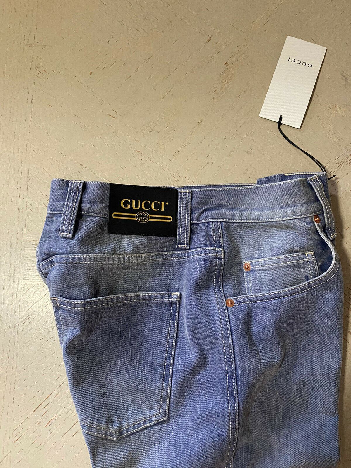Neu mit Etikett: 1400 $ Gucci Herren-Jeanshose Blau 30 US (46 Euro) Italien