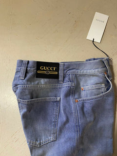 Neu mit Etikett: 1400 $ Gucci Herren-Jeanshose Blau 30 US (46 Euro) Italien