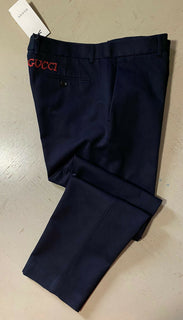 Мужские классические брюки NWT Gucci темно-синие 36 США Италия