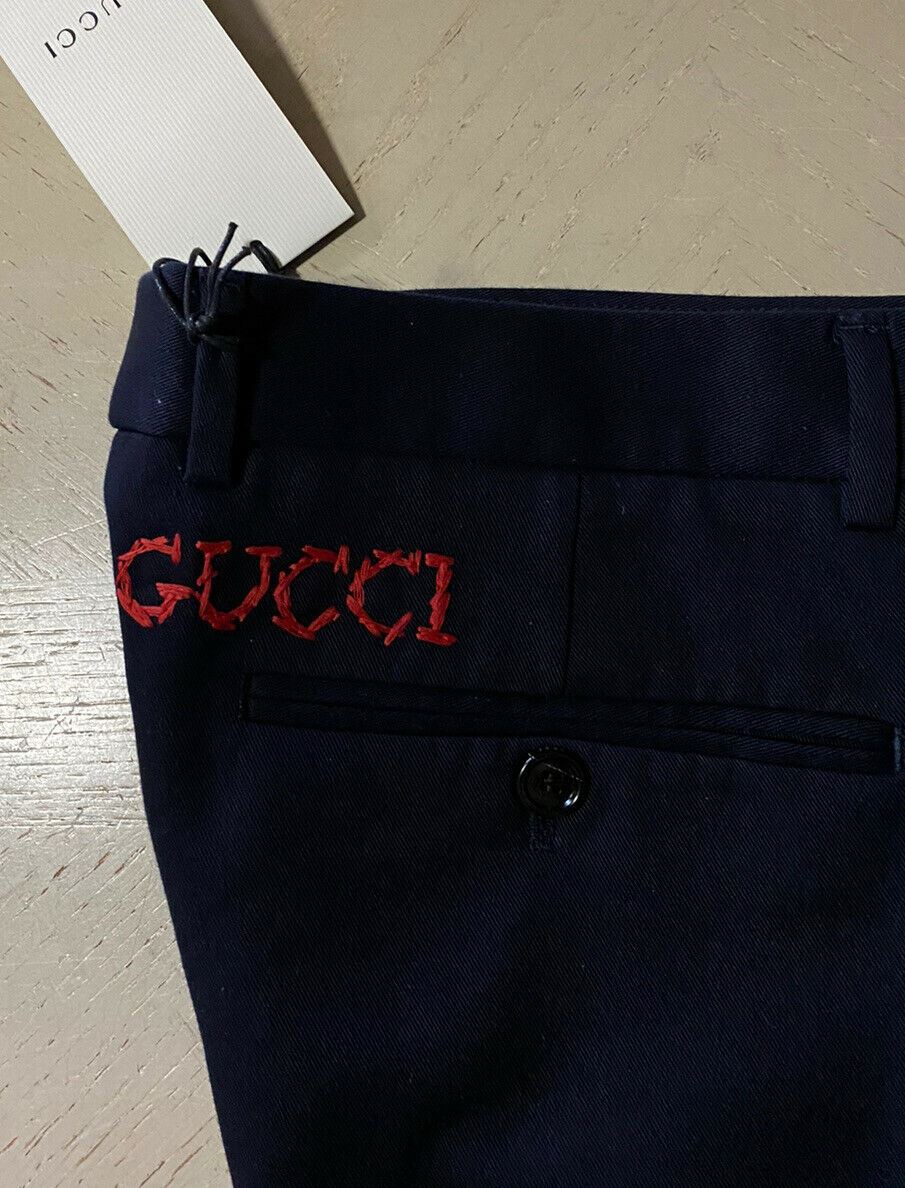 Мужские классические брюки NWT Gucci темно-синие 36 США Италия