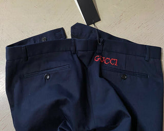 Мужские классические брюки NWT Gucci темно-синие 36 США Италия