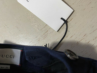 Мужские классические брюки NWT Gucci темно-синие 36 США Италия