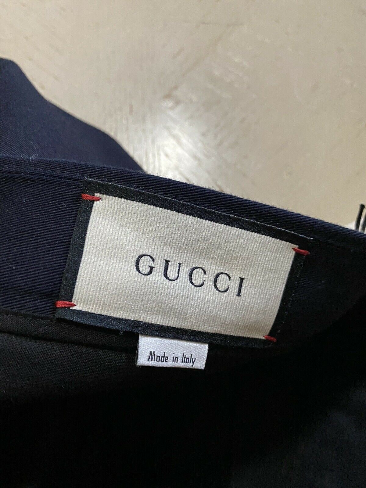 Мужские классические брюки NWT Gucci темно-синие 36 США Италия
