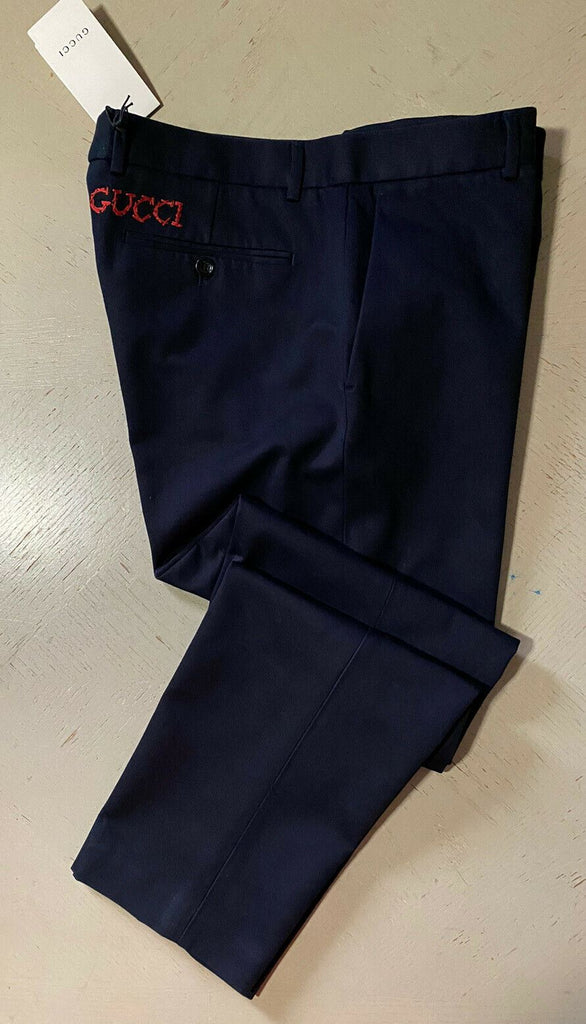 Neu mit Etikett: Gucci Herren-Anzughose, Marineblau, 38, US-Italien
