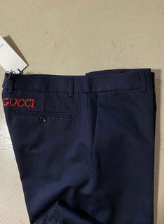 Neu mit Etikett: Gucci Herren-Anzughose, Marineblau, 38, US-Italien
