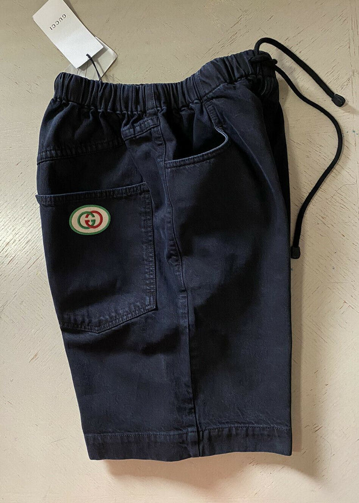 Neu mit Etikett: 950 $ Gucci Kurze Jeanshose für Herren aus gewaschener Baumwolle, Schwarz, Größe 34, Italien