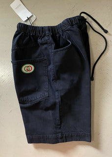 Neu mit Etikett: 950 $ Gucci Kurze Jeanshose für Herren aus gewaschener Baumwolle, Schwarz, Größe 34, Italien