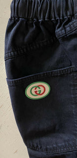 Neu mit Etikett: 950 $ Gucci Kurze Jeanshose für Herren aus gewaschener Baumwolle, Schwarz, Größe 34, Italien
