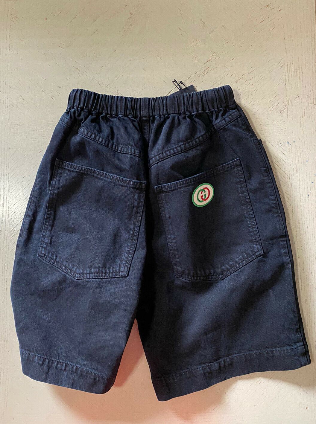 NWT $950 Gucci Mens Washed Cotton Short Jeans Pants Black Size 34 Italy