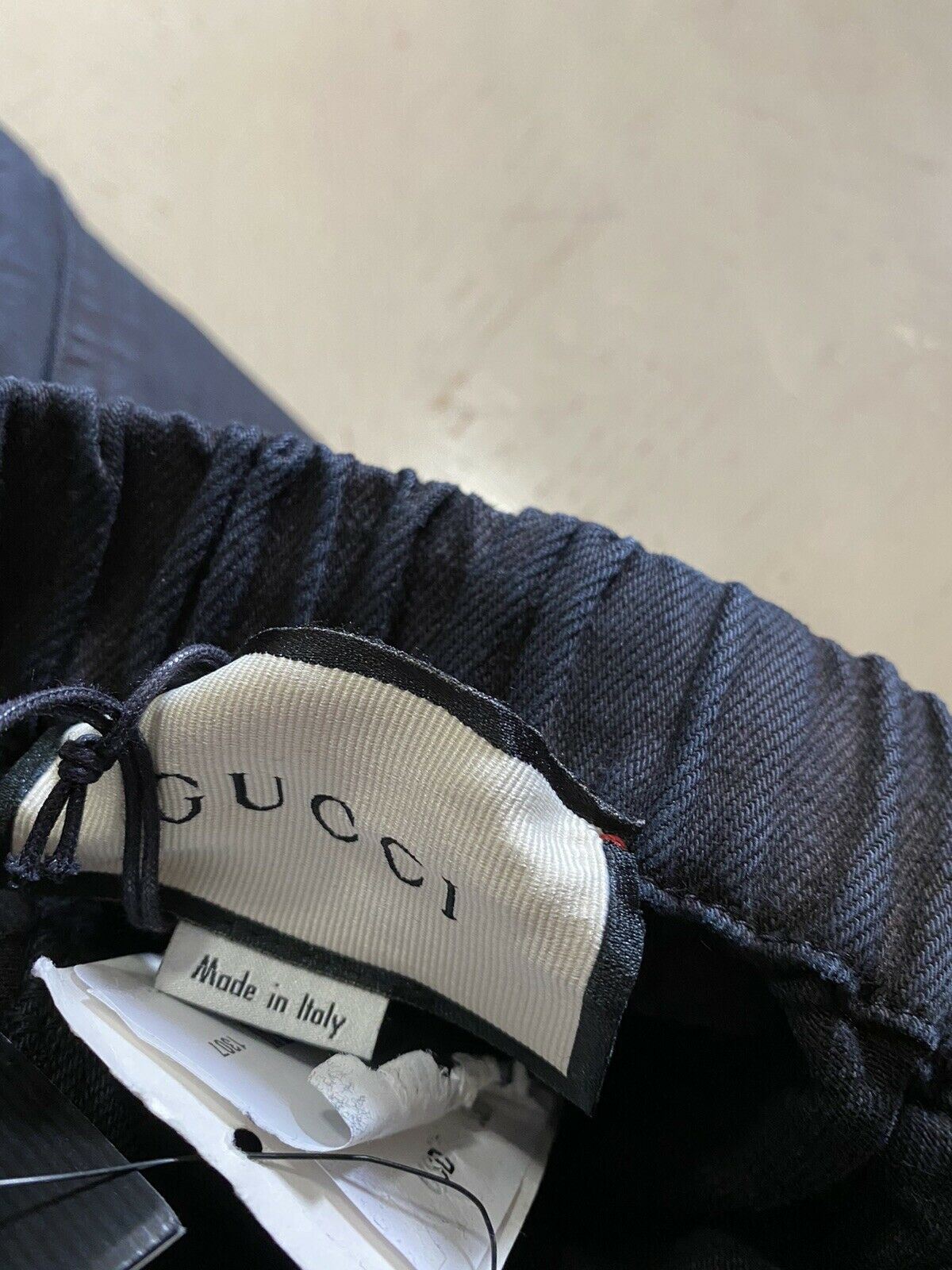 СЗТ 950 долларов США Gucci Мужские короткие джинсовые брюки из потертого хлопка, черные, размер 34, Италия
