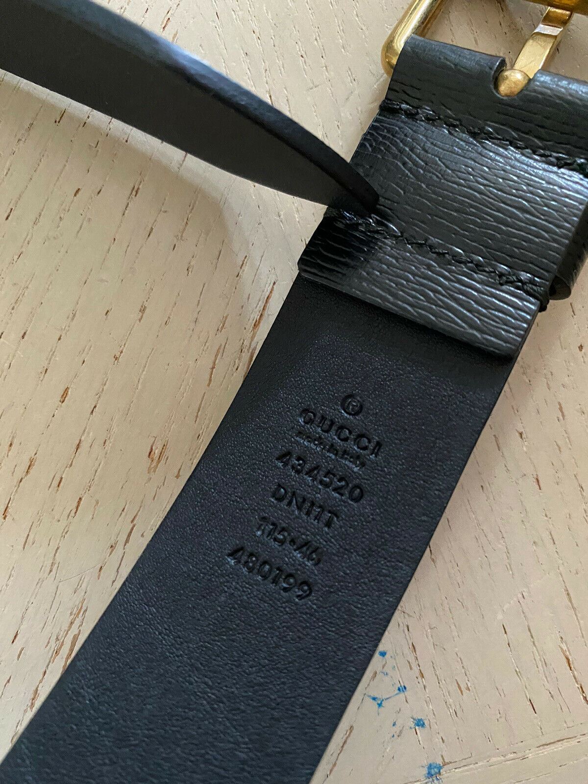Новые мужские кроссовки Gucci Shangal Snake Leather Черные 115/46 Италия