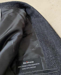 СЗТ $9895 Kiton Мужской спортивный пиджак Цвет куртки DK Серый 42R США/52R ЕС