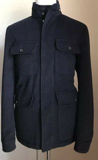 Neuer 4750 $ Isaia Field Kaschmir-Jackenmantel, Marineblau, 42 US/52 Eu, Italien