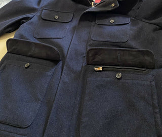 Neuer 4750 $ Isaia Field Kaschmir-Jackenmantel, Marineblau, 42 US/52 Eu, Italien