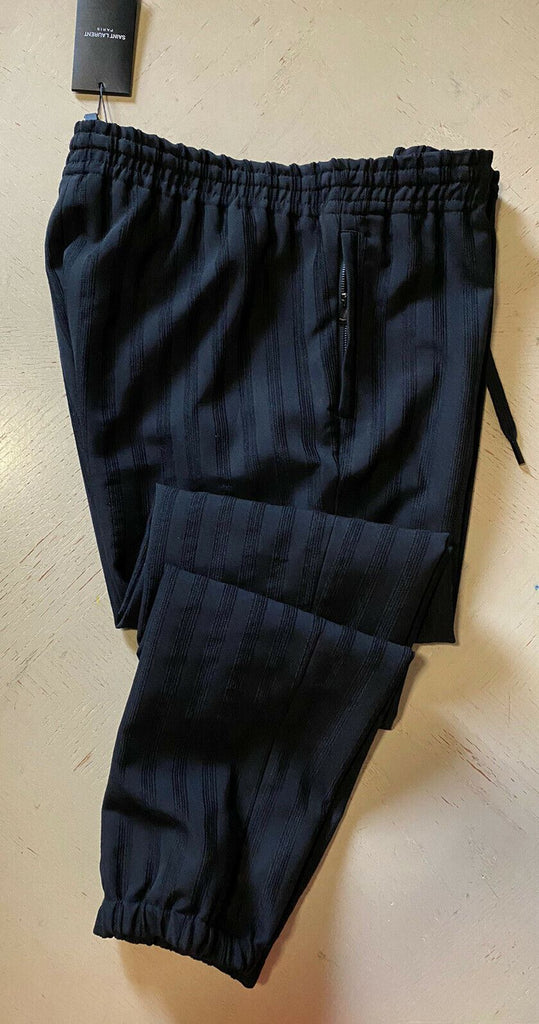 NWT $1290 Saint Laurent Men’s Jogging Pants Black 34 US ( 50 Eu ) Italy
