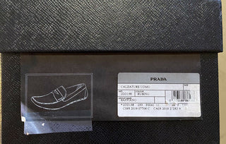 New PRADA Men. Rubino Saffino Leather Loafers Driver Red 11 US Italy