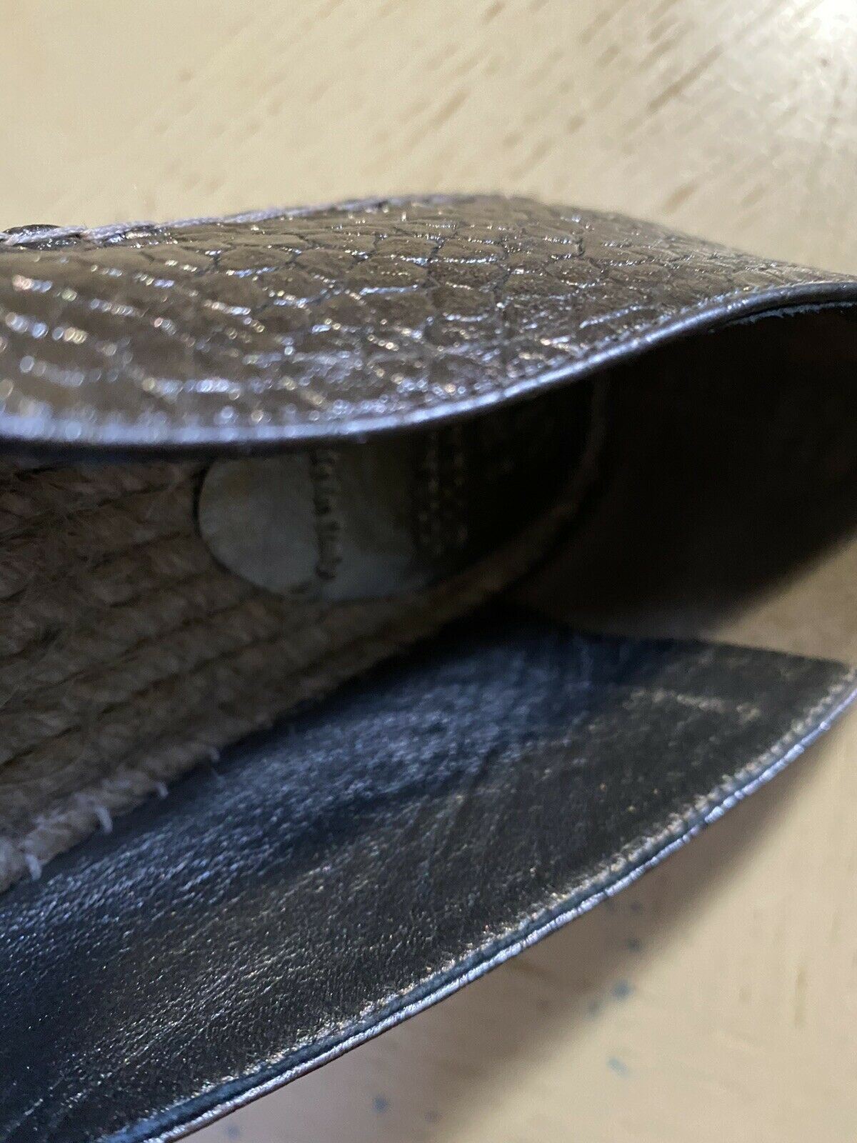 NIB 750 $ Brunello Cucinelli Damen Espadrille-Schuhe aus Leder Bronze 8 US/38 Eu