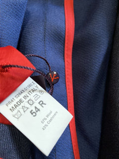 Neu mit Etikett: 3995 $ Isaia Herren-Einreiher-Blazer-Jackenmantel, Marineblau, 44R US/54R Eu