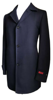 Neu mit Etikett: 3995 $ Isaia Herren-Einreiher-Blazer-Jackenmantel, Marineblau, 44R US/54R Eu