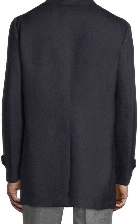 NWT $3995 Isaia Мужской однобортный пиджак-пиджак Темно-синий 44R US/54R EU