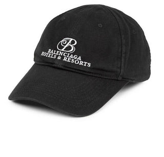 NWT Balenciaga Mens  Resorts Baseball Cap Hat Black Size L Italy