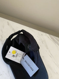 NWT Balenciaga Mens  Resorts Baseball Cap Hat Black Size L Italy