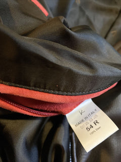 Neuer 5500 $ Isaia Leder Bomberjacke Mantel Braun 44 US/54 Eu Italien