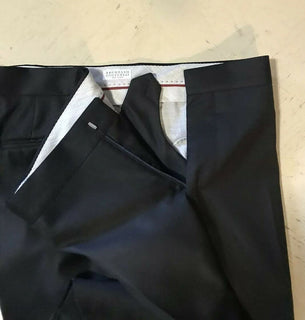 Neu $4490 Brunello Cucinelli Herren-Smokinganzug Schwarz 46R US (56R Euro) Italien
