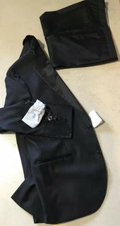 Neu $4490 Brunello Cucinelli Herren-Smokinganzug Schwarz 46R US (56R Euro) Italien