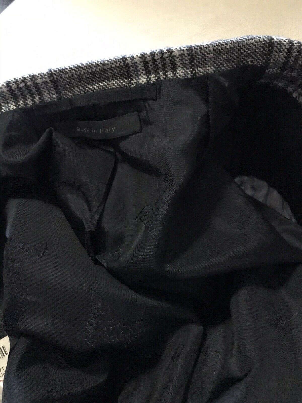 NWT $5900 Brioni Men Glen Спортивный пиджак в клетку Серый/черный 40R США/50R ЕС