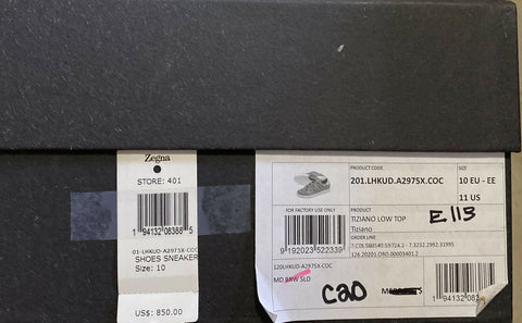 Новые замшевые/кожаные кроссовки Ermenegildo Zegna Couture за 850 долларов США LT Brown 11 US