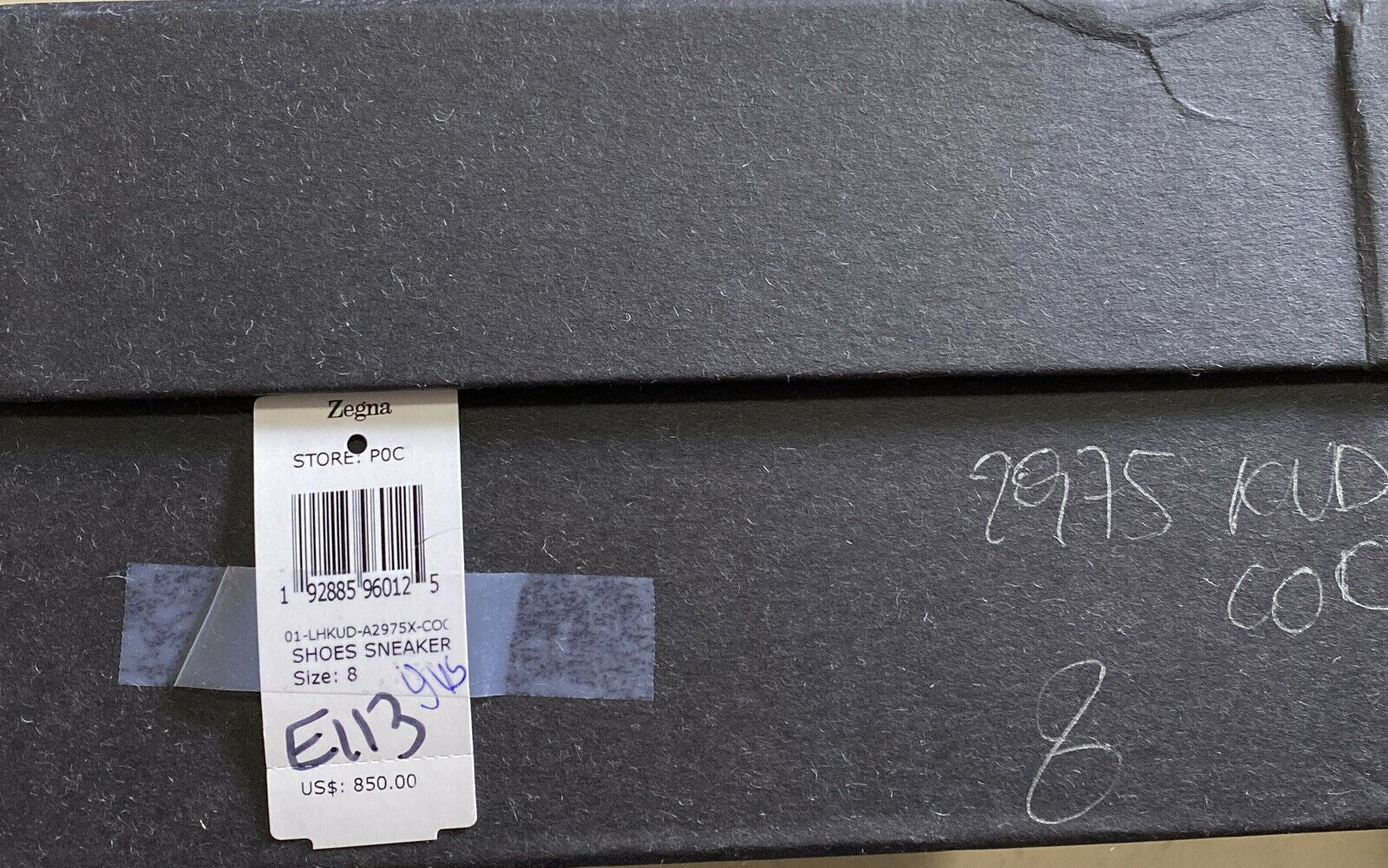 Neue $850 Ermenegildo Zegna Couture Wildleder/Leder Sneakers Schuhe LT Brown 9 US