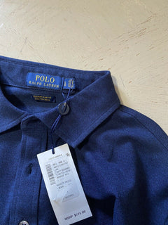 Neu mit Etikett: Polo Ralph Lauren Herren-Langarm-Poloshirt, Blau, Größe L
