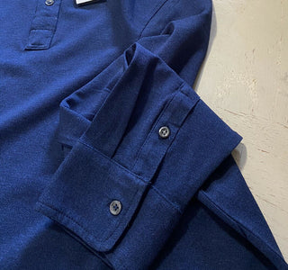Neu mit Etikett: Polo Ralph Lauren Herren-Langarm-Poloshirt, Blau, Größe L