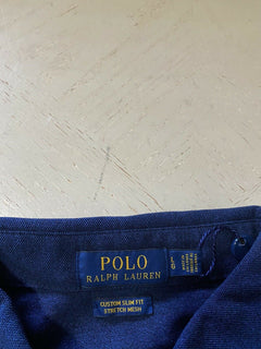 Neu mit Etikett: Polo Ralph Lauren Herren-Langarm-Poloshirt, Blau, Größe L