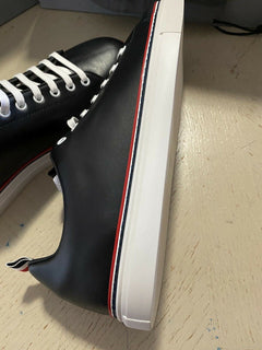 NIB Thom Browne Herren Leder Sneakers Schuhe Schwarz 12 US/45 Eu Italien