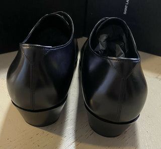 NIB $ 745 Saint Laurent Herren-Lederschuhe Schwarz 9 US /42 Eu Italien