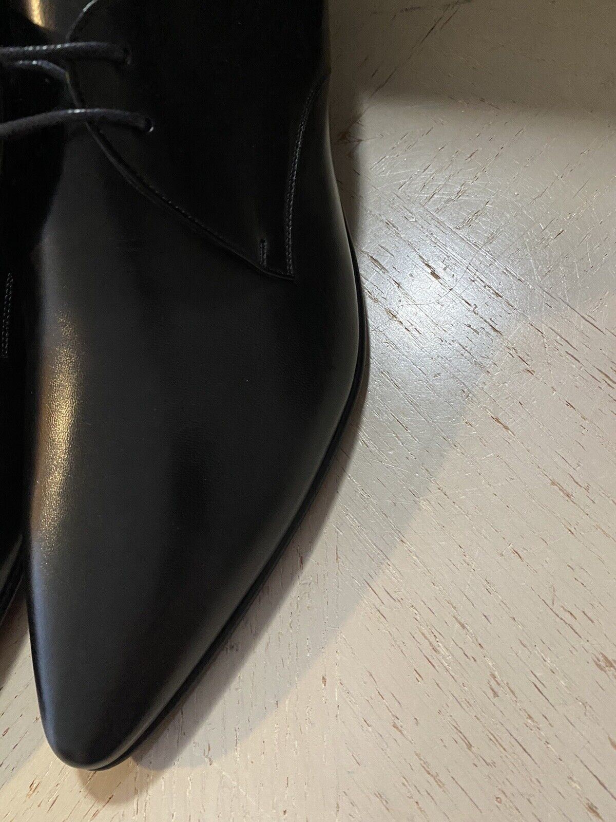 NIB $795 Saint Laurent Men’s Leather Dress Shoes Black 10 US /43 Eu Italy