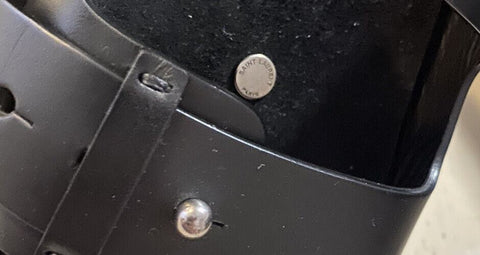 NIB $ 595 Saint Laurent Herren-Sandalen aus Leder, Schwarz, 8,5 US/41,5 EU, Italien