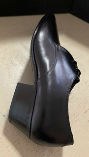 NIB 795 $ Saint Laurent Damen Lederschuhe Schwarz 7 US (37 Eu) Italien