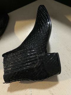 NIB $1995 Saint Lauren Herren Schlangenlederstiefel Schuhe Schwarz 10 US / 43 Eu Italien